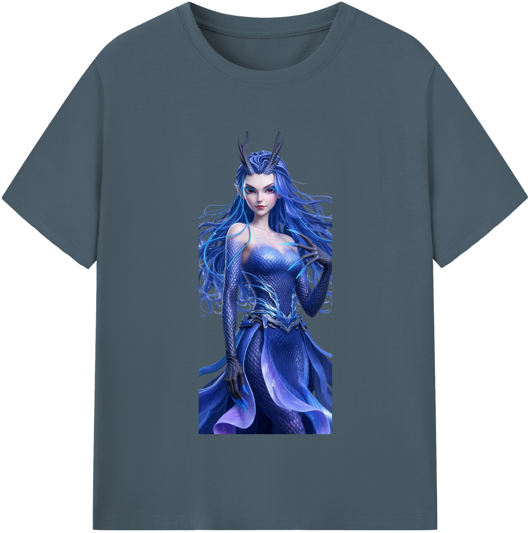 （画像用） Ne Zha 2 ナタ 魔童の大暴れ 綿100％半袖Tシャツ（フロントプリント）